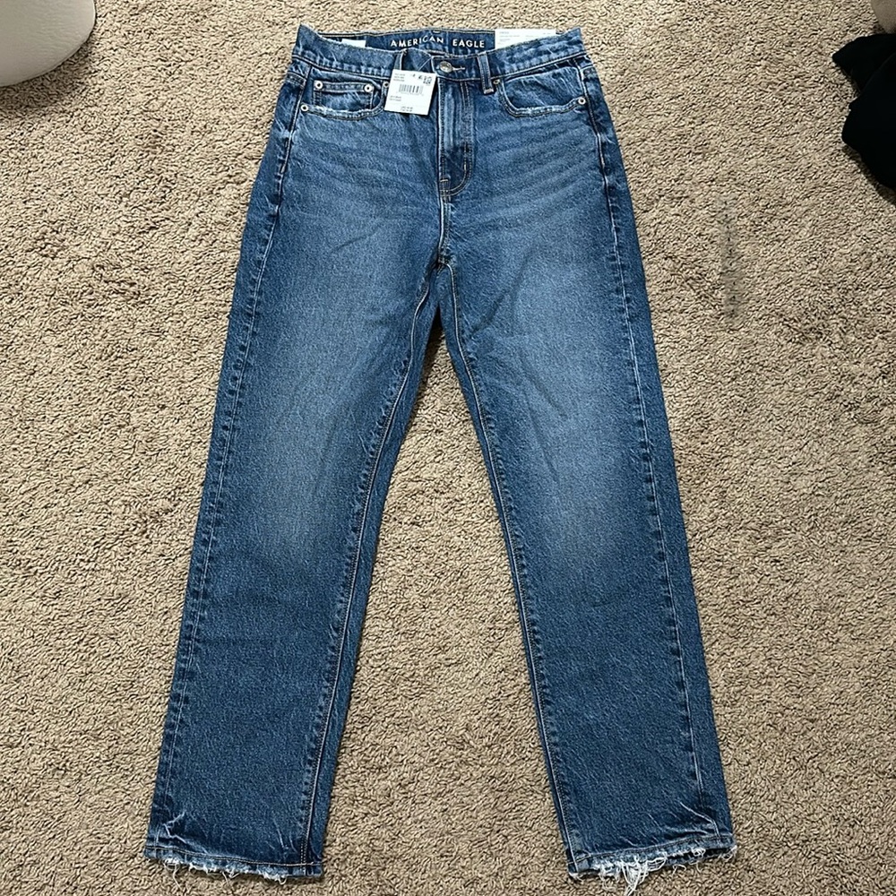 American Eagle Super High rise Straight Jeans Womens